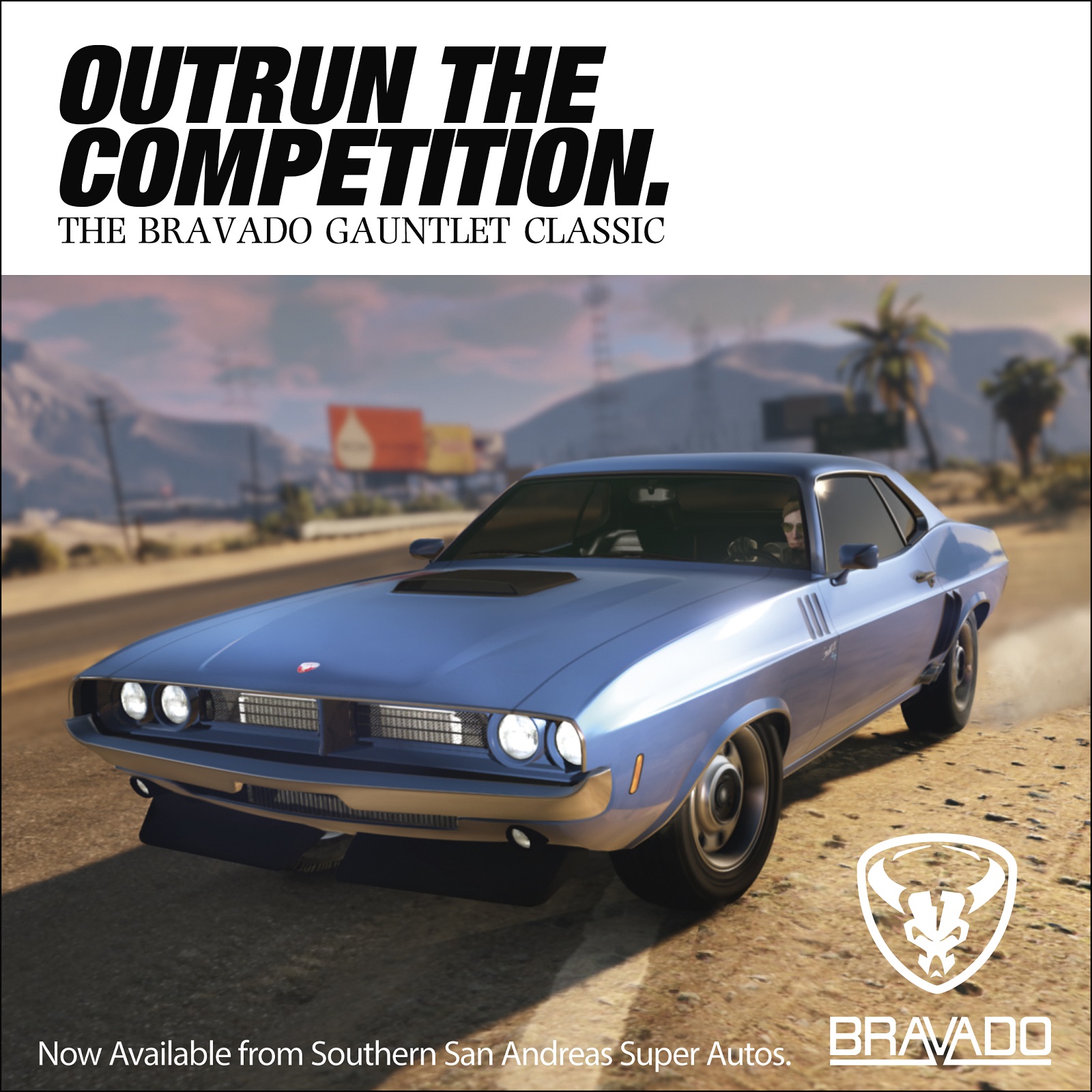 Gauntlet Classic Grand Theft Auto V 5 GTA5 GTA Gauntlet Classic Poster 